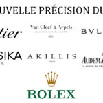 Visuel de couverture officiel et bannière principale de l'article « La Nouvelle Précision du Luxe ». Cette composition rassemble les logos des plus prestigieuses Maisons partenaires (Cartier, Van Cleef & Arpels, Bulgari, Messika, Akillis, Audemars Piguet, Rolex) pour la section Joaillerie & Horlogerie de l'édition de Juin 2026 de THE Magazine