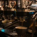 Extraction expresso barista machine professionnelle